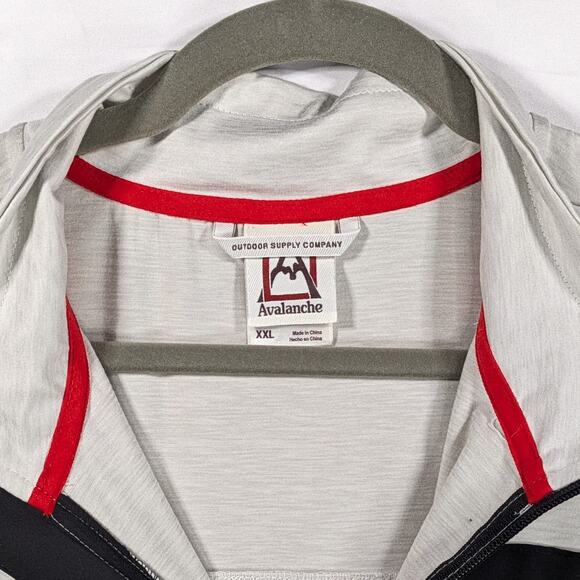 Avalanche Outdoor Mens XXL Off White 1/4 Zip Sweatshirt Pullover Hiking Trail - Picture 8 of 8